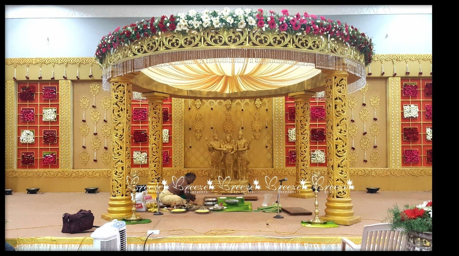 Wedding Stage Decoration - Suguna Auditorium Coimbatore - Breeze Decorators - Original Full Size Photo 2