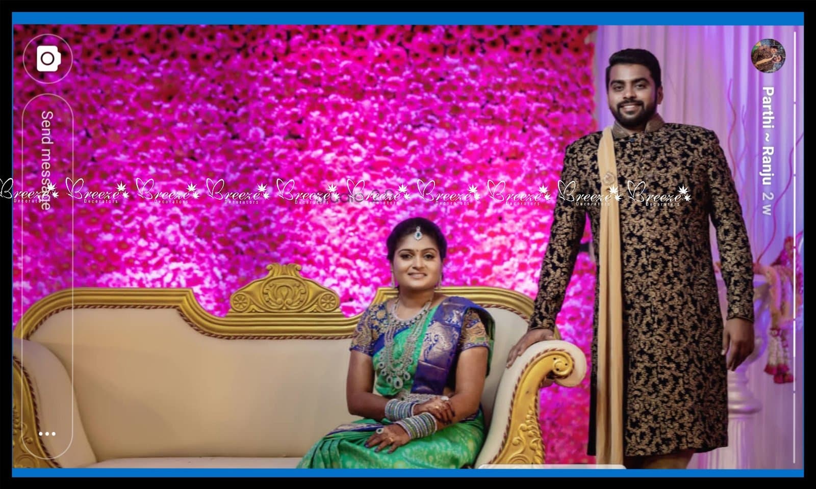 Wedding Stage Decoration - Suguna Auditorium Coimbatore - Breeze Decorators - Original Full Size Photo 12