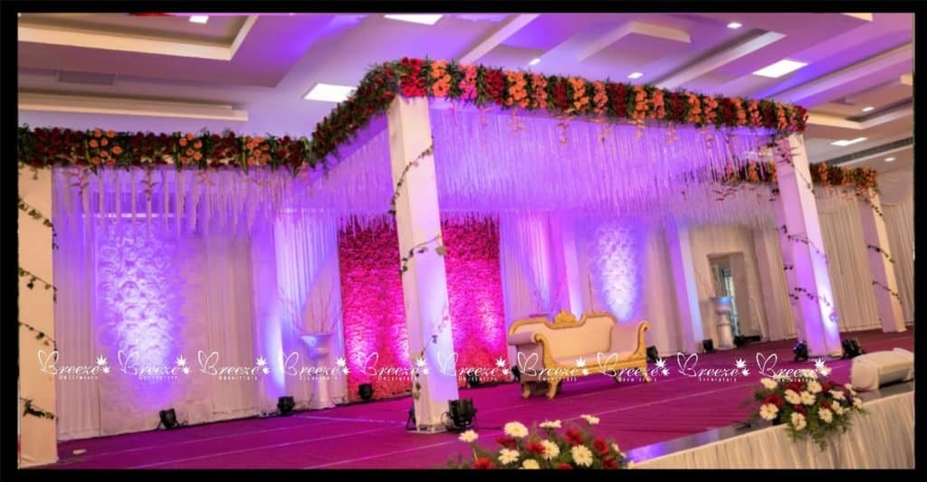 Wedding Stage Decoration - Suguna Auditorium Coimbatore - Breeze Decorators - Original Full Size Photo 16