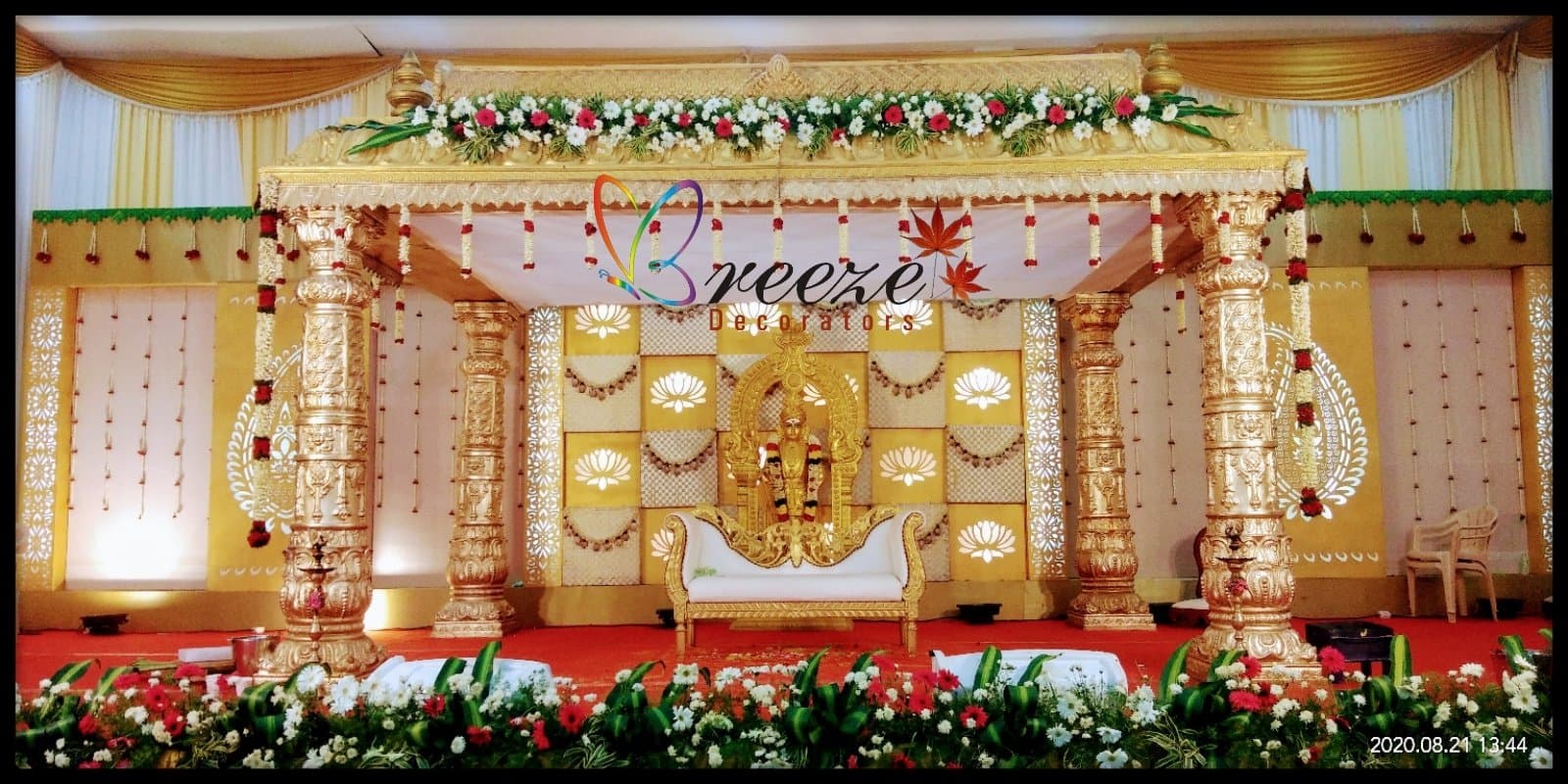 Sri Veeramathi Amman Marriage Hall Kurumbapalayam Wedding Decoration Breeze Decorators - Original Full Size Photo 4