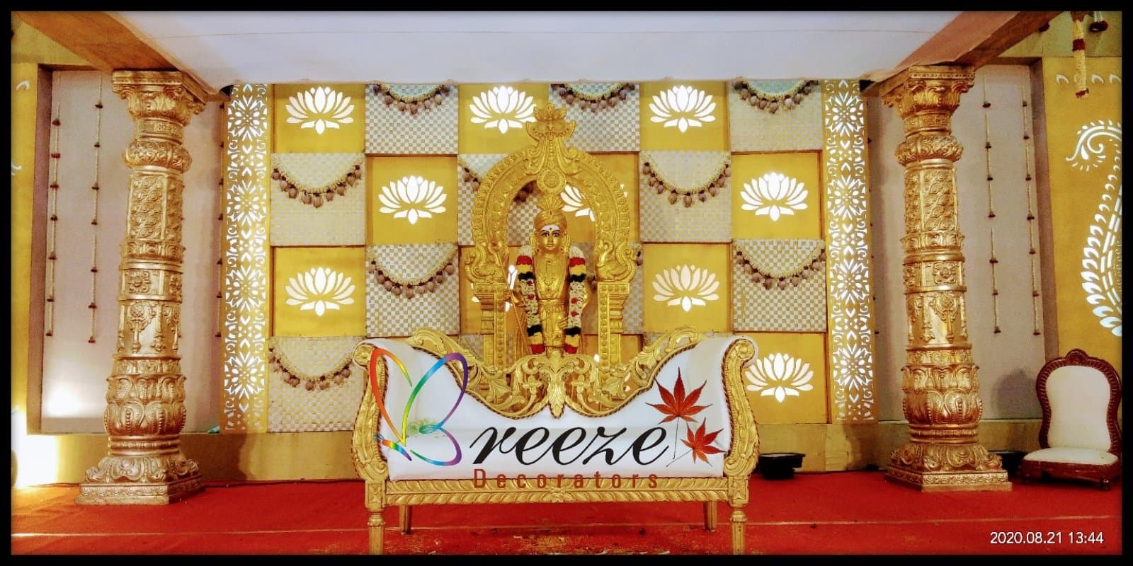 Sri Veeramathi Amman Marriage Hall Kurumbapalayam Wedding Decoration Breeze Decorators - Original Full Size Photo 1