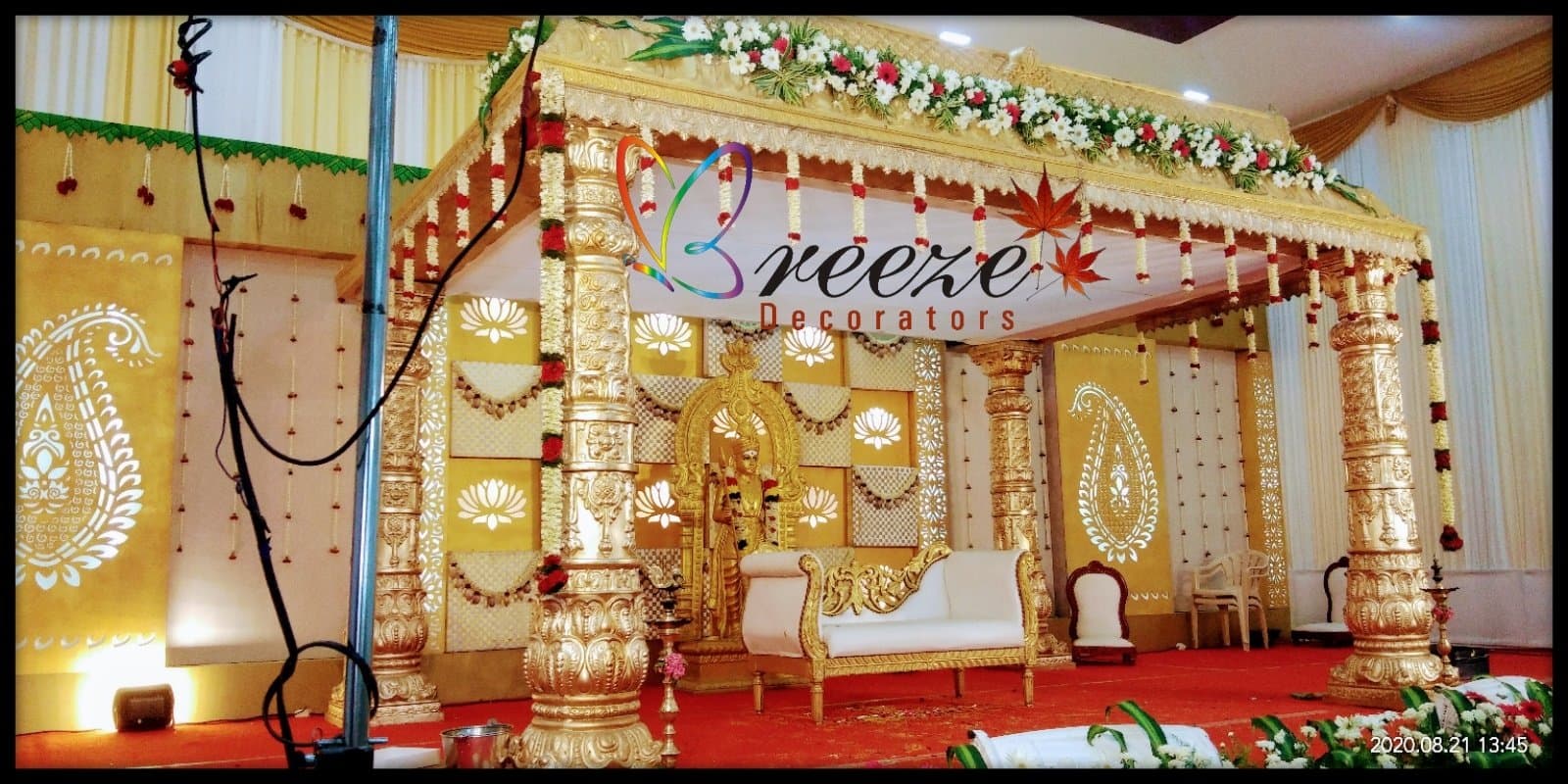 Sri Veeramathi Amman Marriage Hall Kurumbapalayam Wedding Decoration Breeze Decorators - Original Full Size Photo 5