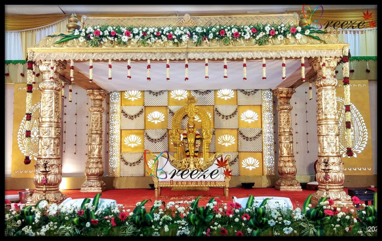 Sri Veeramathi Amman Marriage Hall Kurumbapalayam Wedding Decoration Breeze Decorators - Original Full Size Photo 6