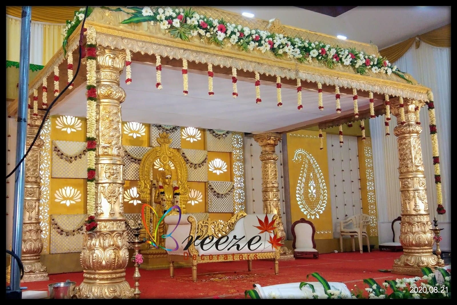 Sri Veeramathi Amman Marriage Hall Kurumbapalayam Wedding Decoration Breeze Decorators - Original Full Size Photo 7