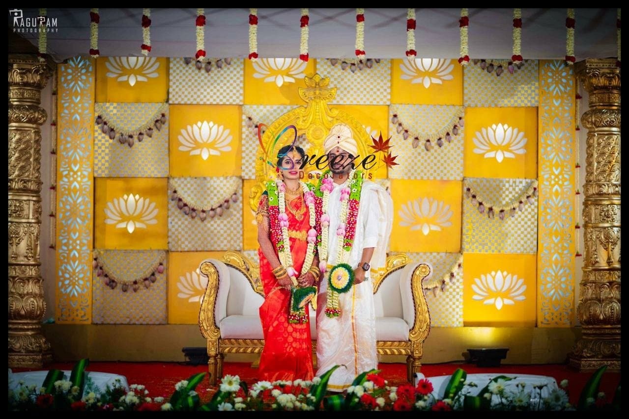 Sri Veeramathi Amman Marriage Hall Kurumbapalayam Wedding Decoration Breeze Decorators - Original Full Size Photo 9