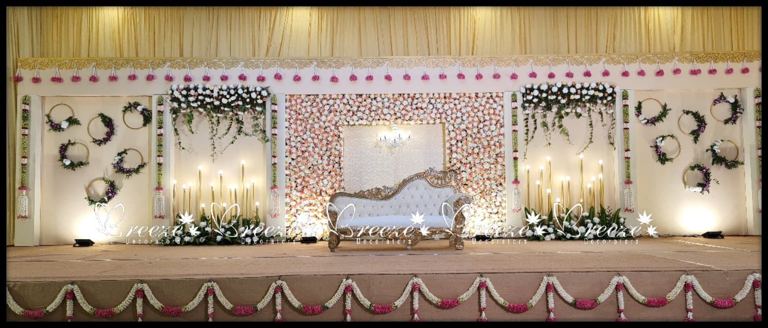 Lakshmi Thirumana Mandapam Wedding Decoration P.N Palayam Coimbatore Breeze Decorators - Original Full Size Photo 3