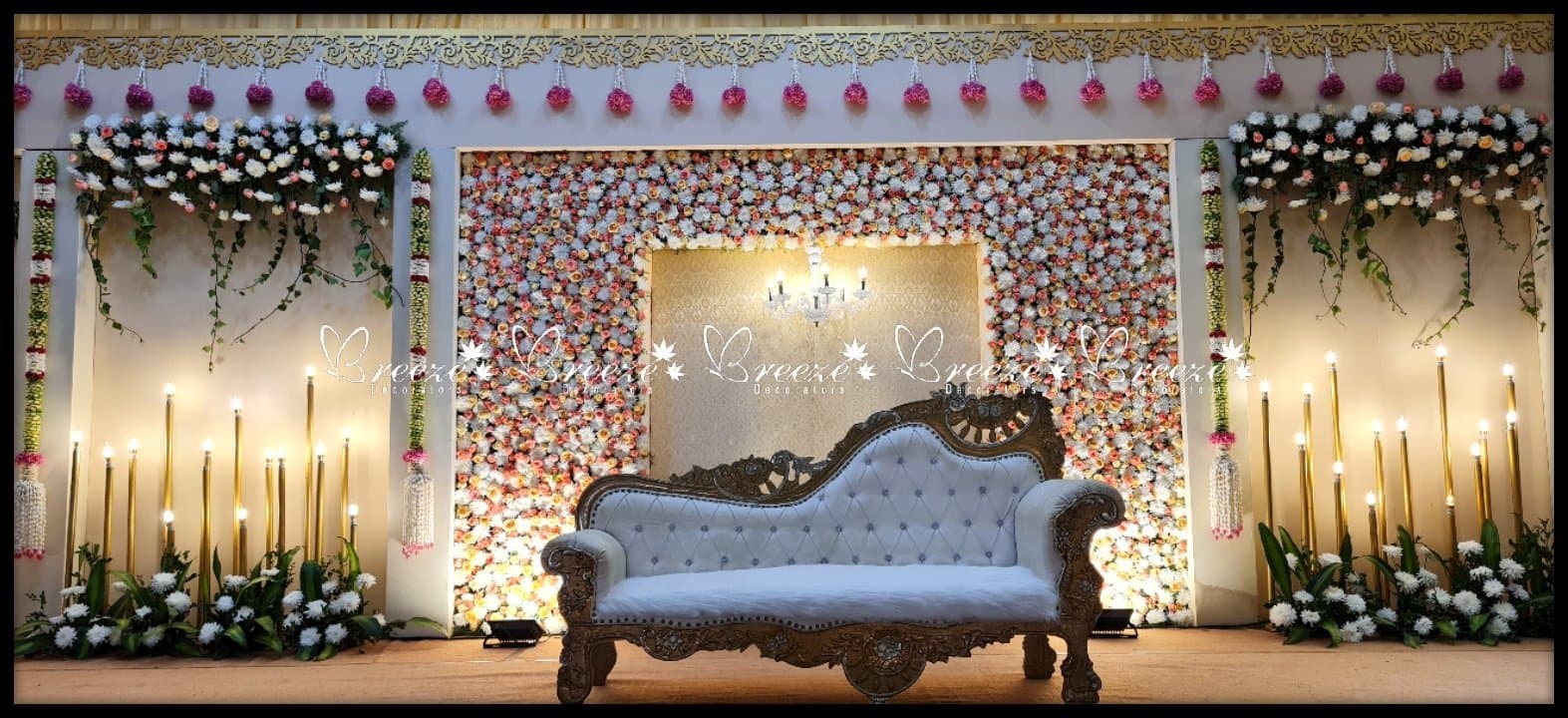 Lakshmi Thirumana Mandapam Wedding Decoration P.N Palayam Coimbatore Breeze Decorators - Original Full Size Photo 6