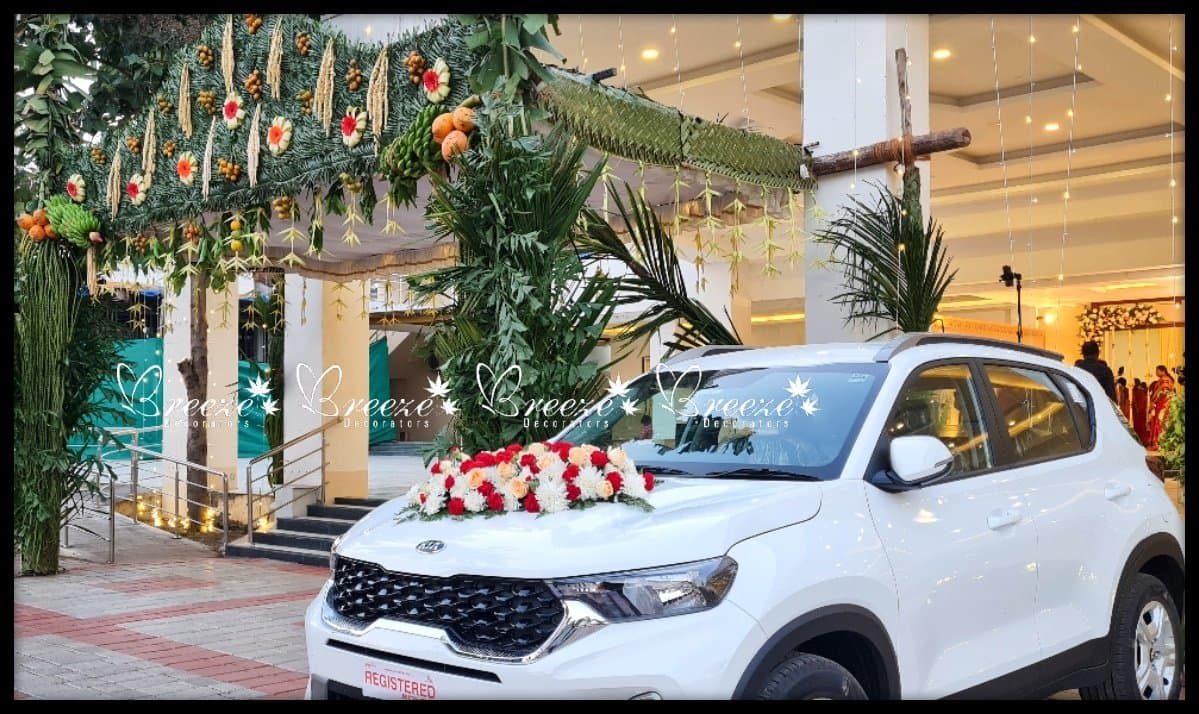 Lakshmi Thirumana Mandapam Wedding Decoration P.N Palayam Coimbatore Breeze Decorators - Original Full Size Photo 7