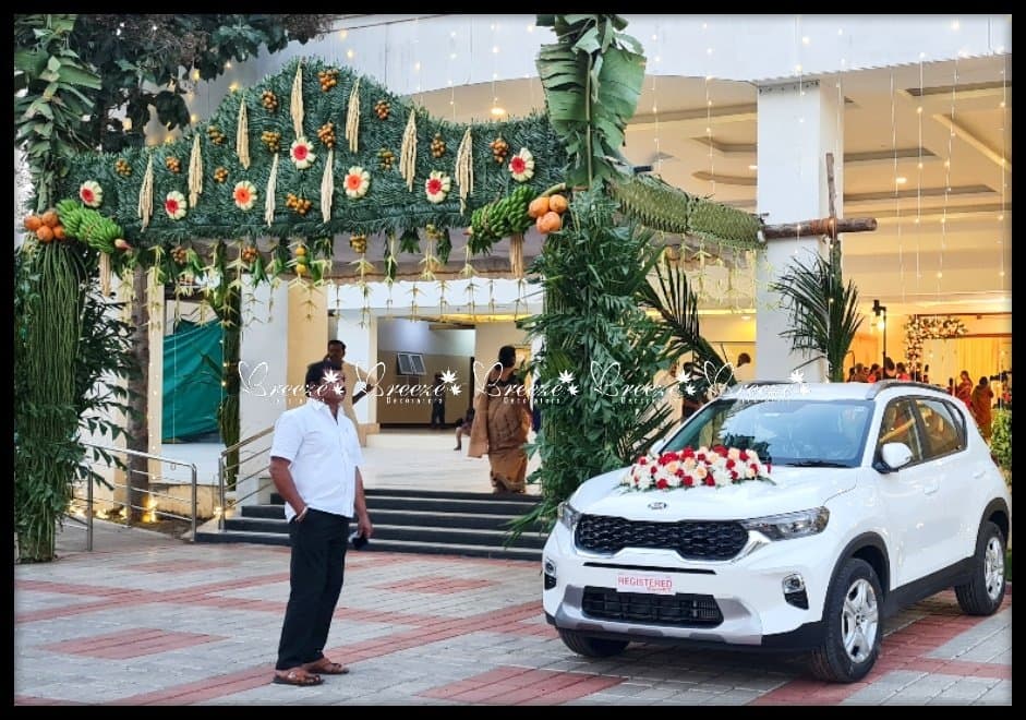 Lakshmi Thirumana Mandapam Wedding Decoration P.N Palayam Coimbatore Breeze Decorators - Original Full Size Photo 8