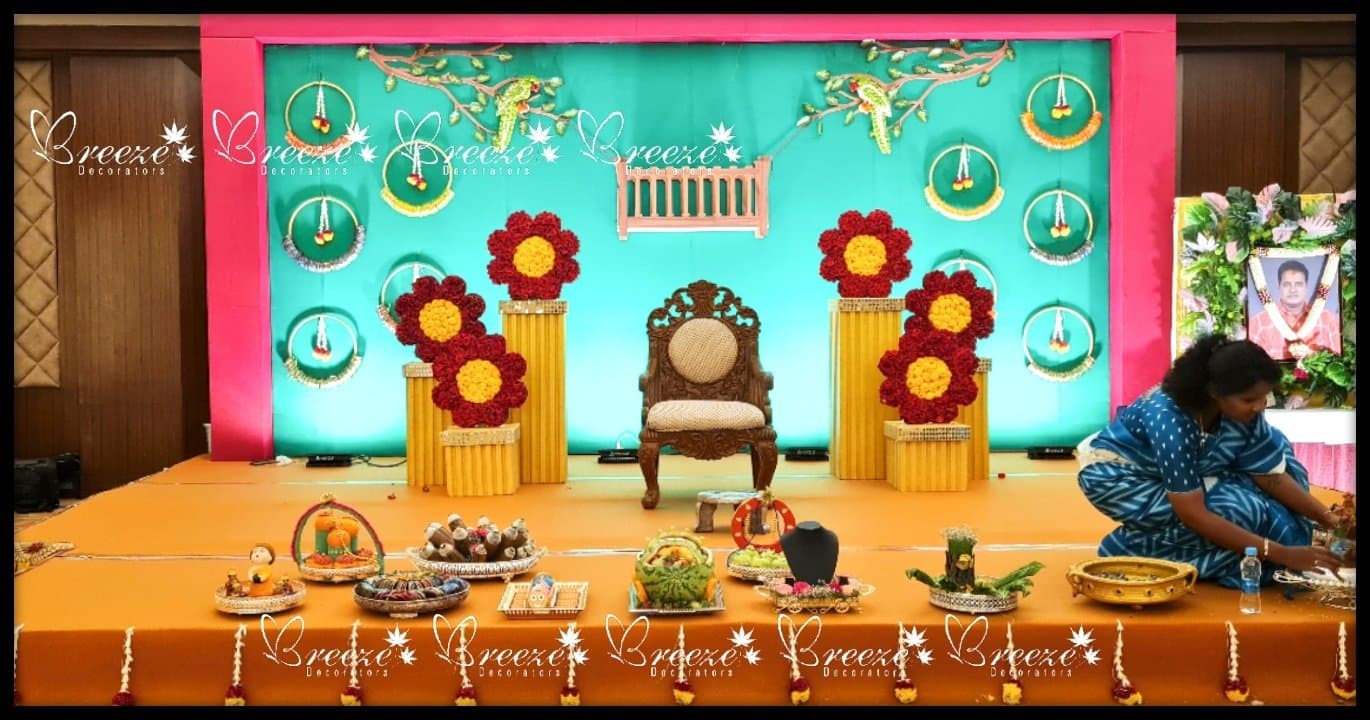 Baby shower Function Decoration at Jenneys Residency Breeze decorators - Original Full Size Photo 1