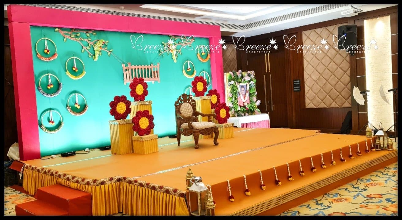 Baby shower Function Decoration at Jenneys Residency Breeze decorators - Original Full Size Photo 3