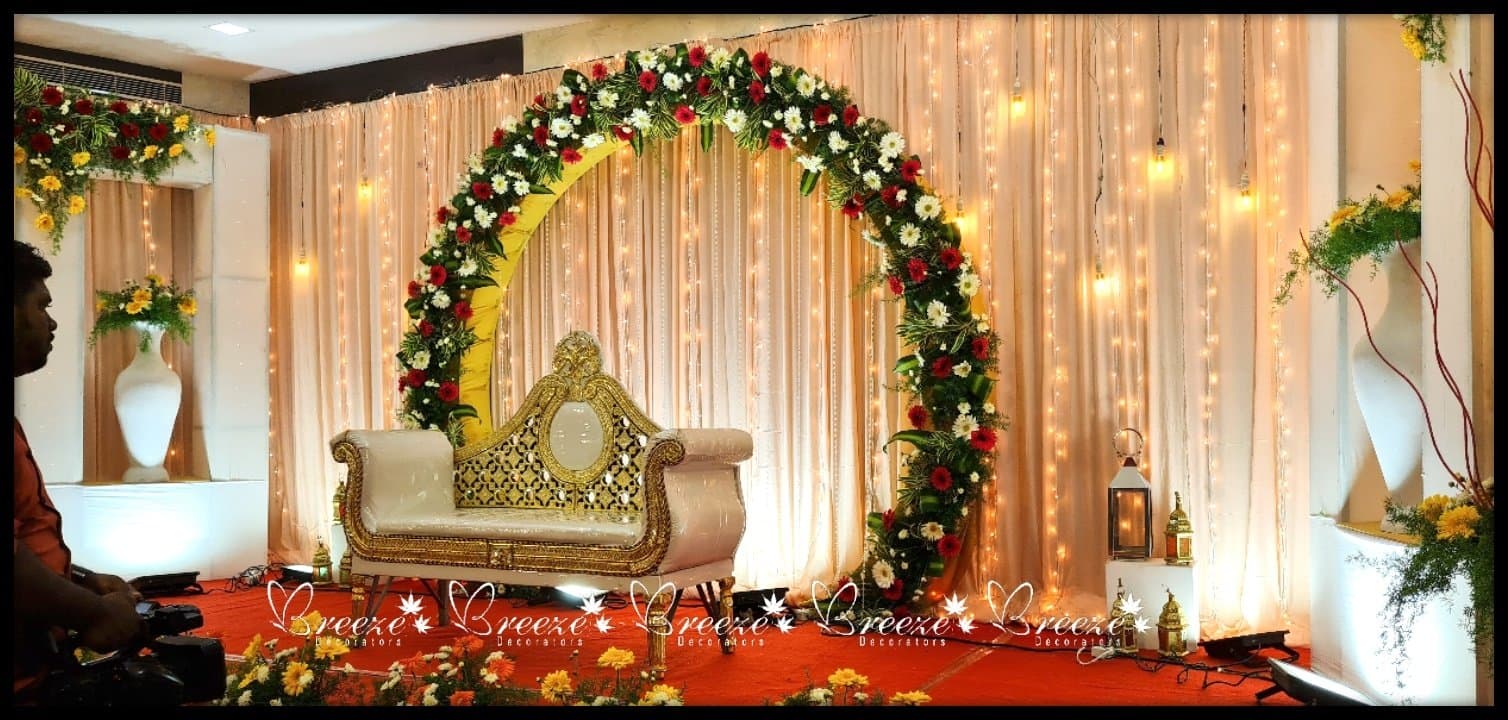 Krishna Hall thudiyalur coimbatore Wedding Decoration 30K - Full Set - Original Full Size Photo 4