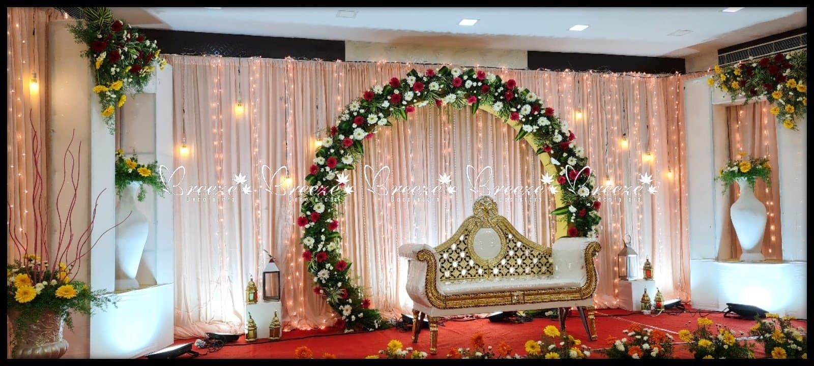 Krishna Hall thudiyalur coimbatore Wedding Decoration 30K - Full Set - Original Full Size Photo 7