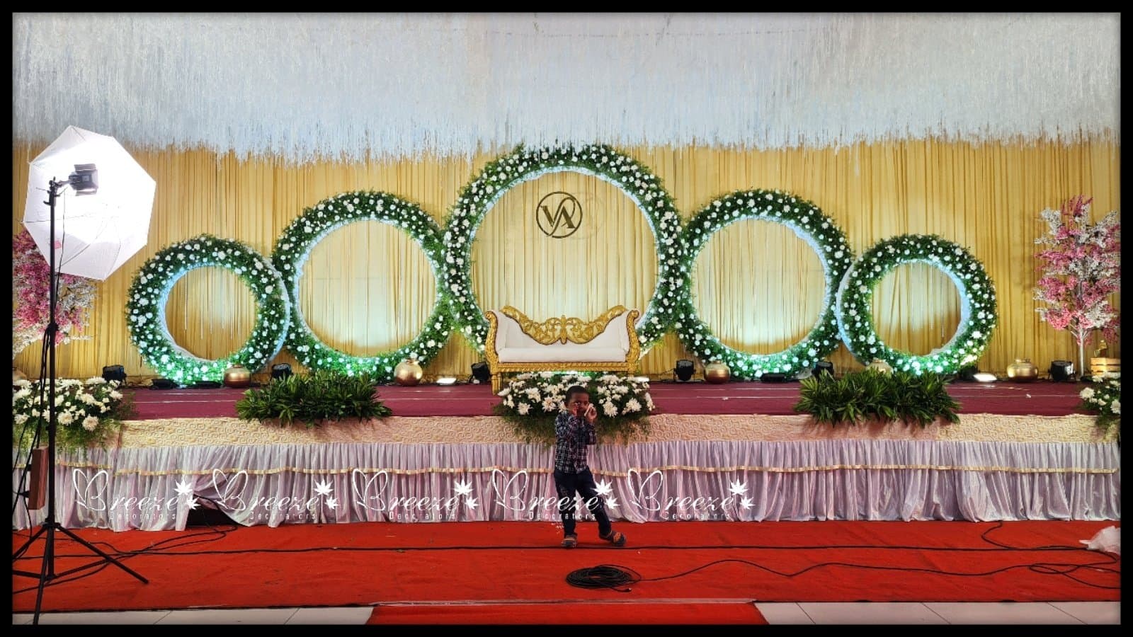 Shree MS Mahal Kittampalayam, Karumathampatti Wedding Decoration Breeze Decorators - Original Full Size Photo 9