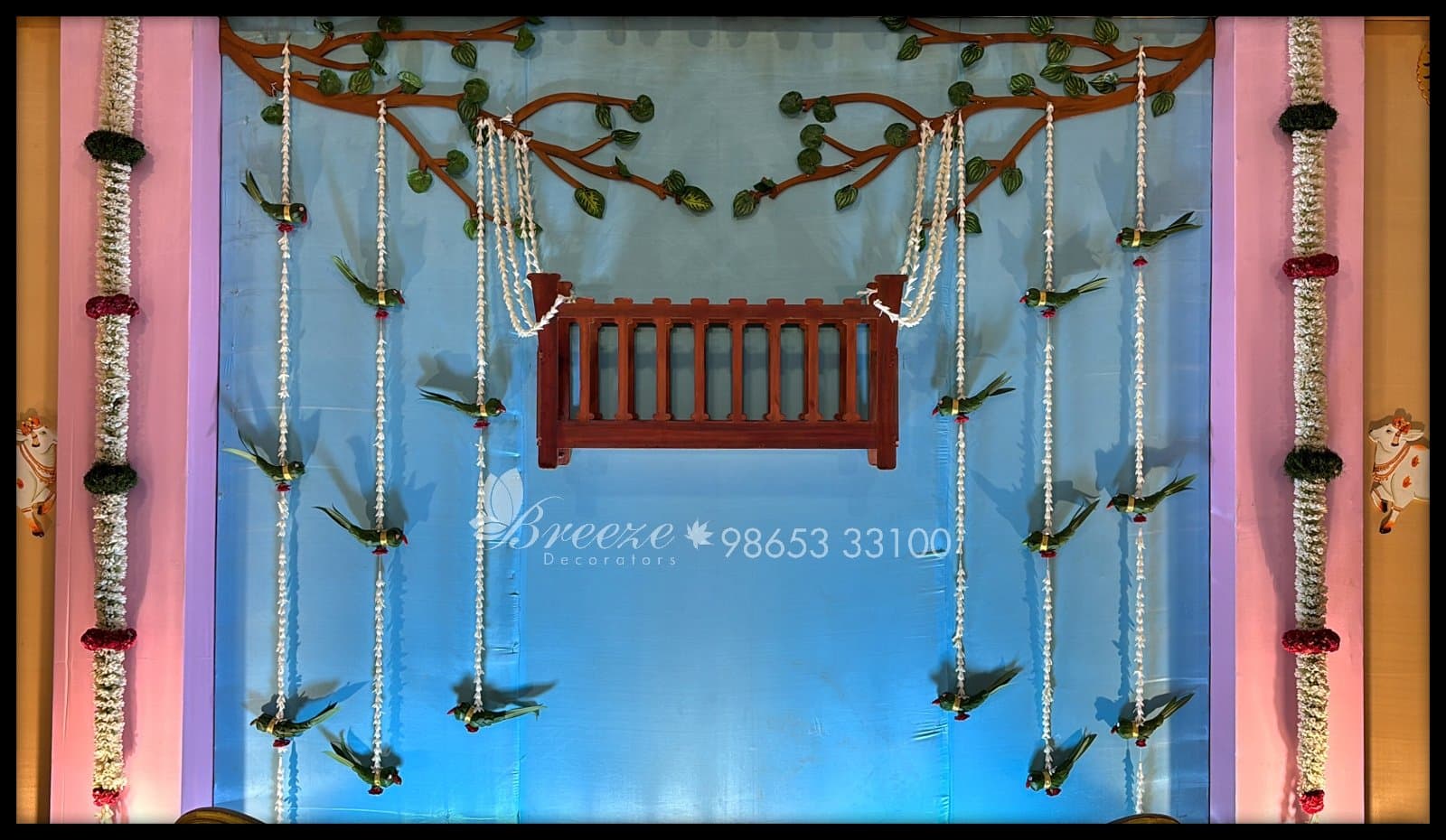 Suguna Auditorium Coimbatore Valaikappu Function Decoration - Original Full Size Photo 4