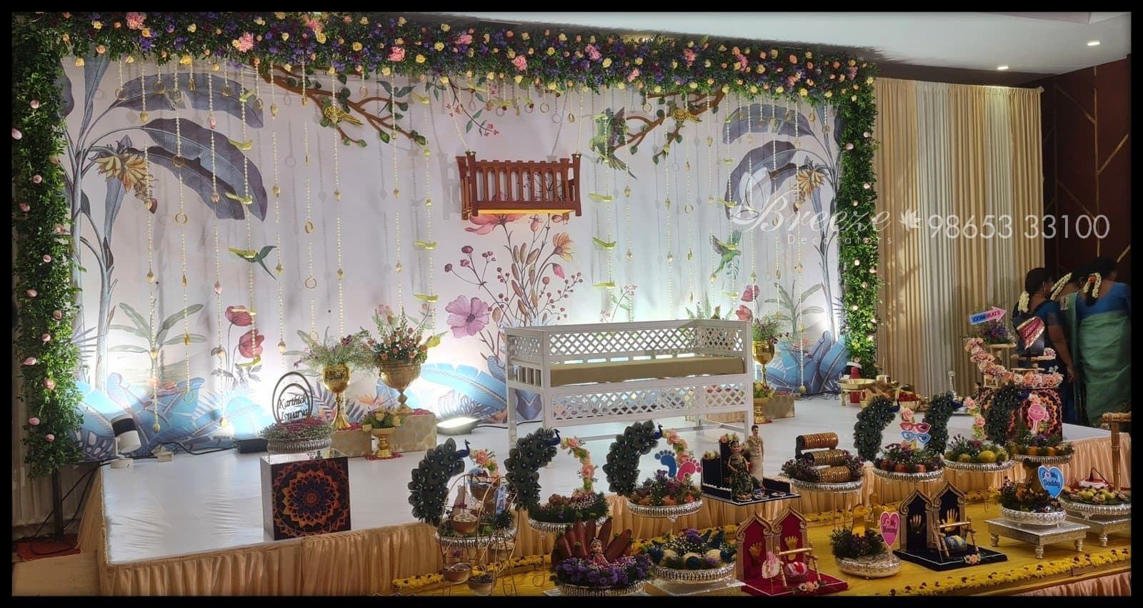 Elegant Baby Shower Celebration: Breeze Decorators Transform Jenneys Residency Diamond Hall - Original Full Size Photo 6