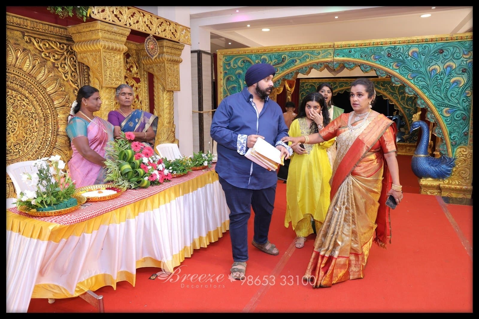 Stunning Wedding Decor at Sri Aishwarya Mahal, Namakkal by Breeze Decorators - Original Full Size Photo 28