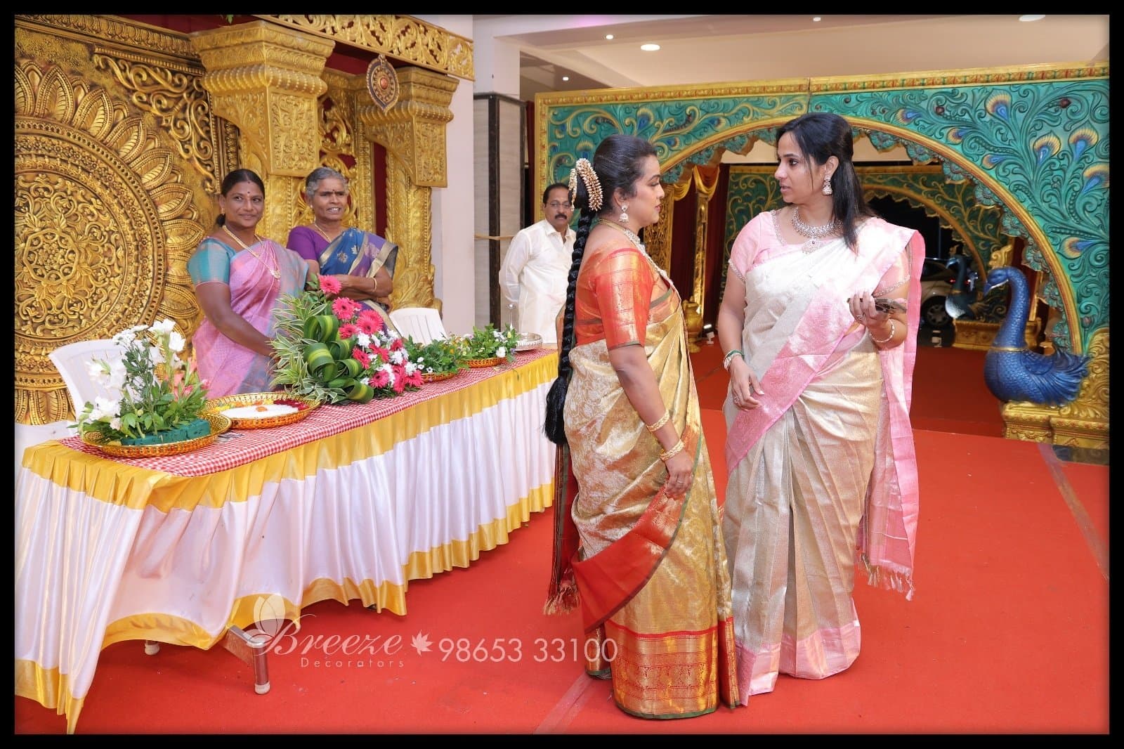 Stunning Wedding Decor at Sri Aishwarya Mahal, Namakkal by Breeze Decorators - Original Full Size Photo 29