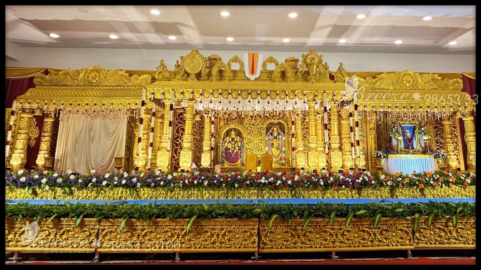 Stunning Wedding Decor at Sri Aishwarya Mahal, Namakkal by Breeze Decorators - Original Full Size Photo 32