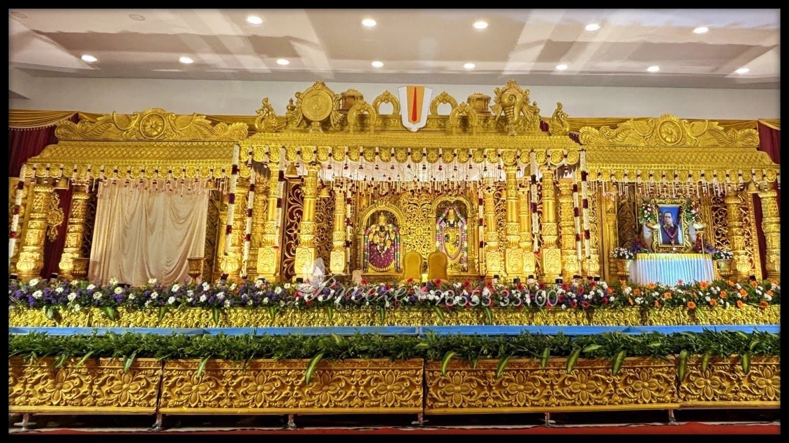 Stunning Wedding Decor at Sri Aishwarya Mahal, Namakkal by Breeze Decorators - Original Full Size Photo 1