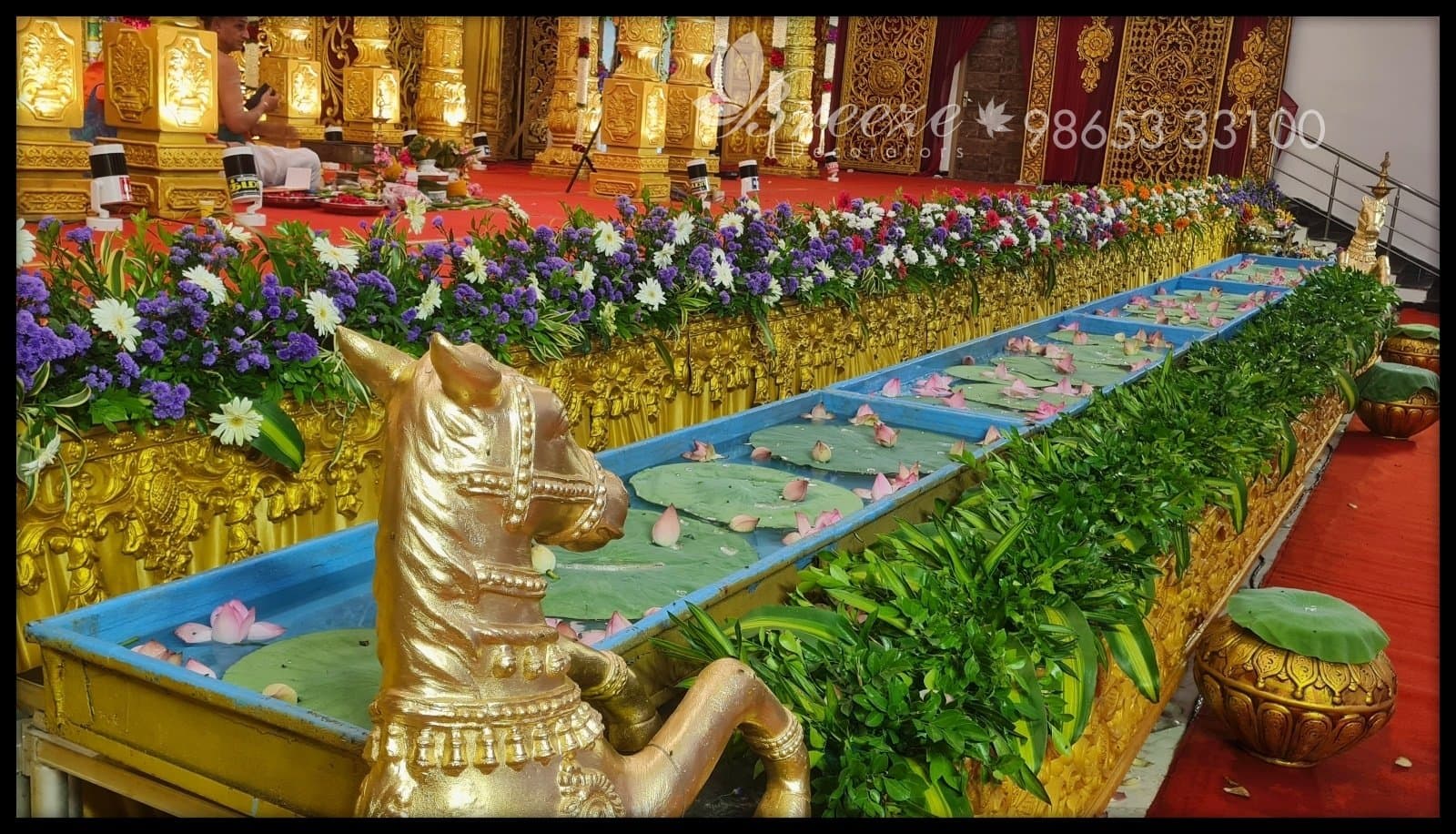 Stunning Wedding Decor at Sri Aishwarya Mahal, Namakkal by Breeze Decorators - Original Full Size Photo 17