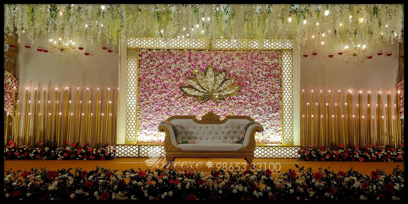 Enchanting Wedding Decor at Mullai Hall Coimbatore by Breeze Decorators - Original Full Size Photo 1