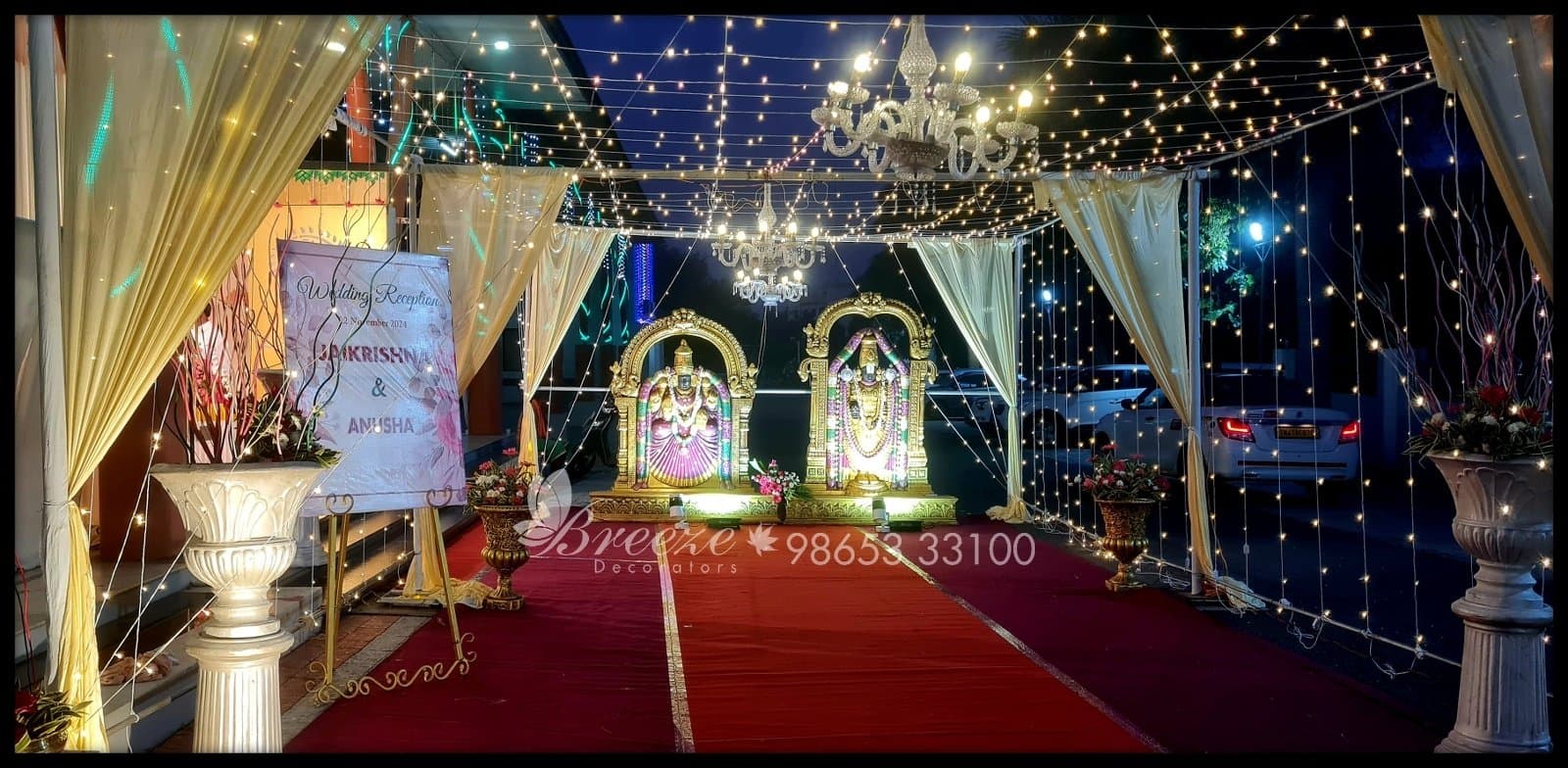 Enchanting Wedding Decor at Mullai Hall Coimbatore by Breeze Decorators - Original Full Size Photo 5