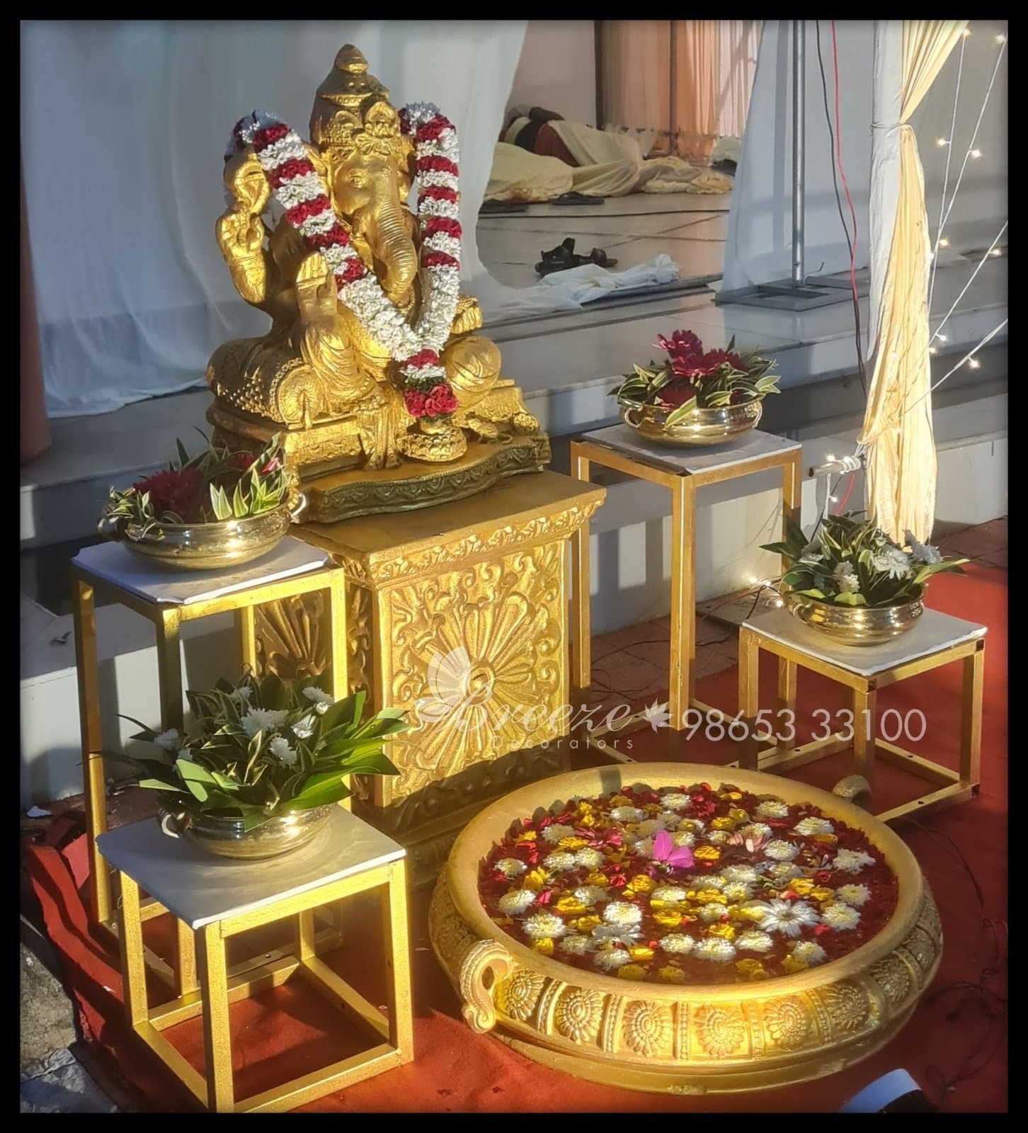 Enchanting Wedding Decor at Mullai Hall Coimbatore by Breeze Decorators - Original Full Size Photo 6