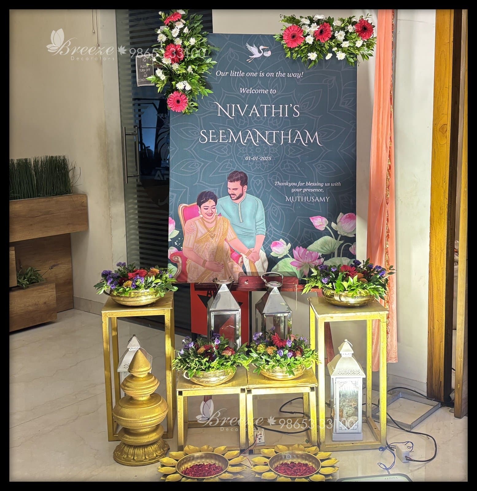 Nivathi's Seemantham: A Traditional Tamil Baby Shower Celebration in Coimbatore - Original Full Size Photo 8