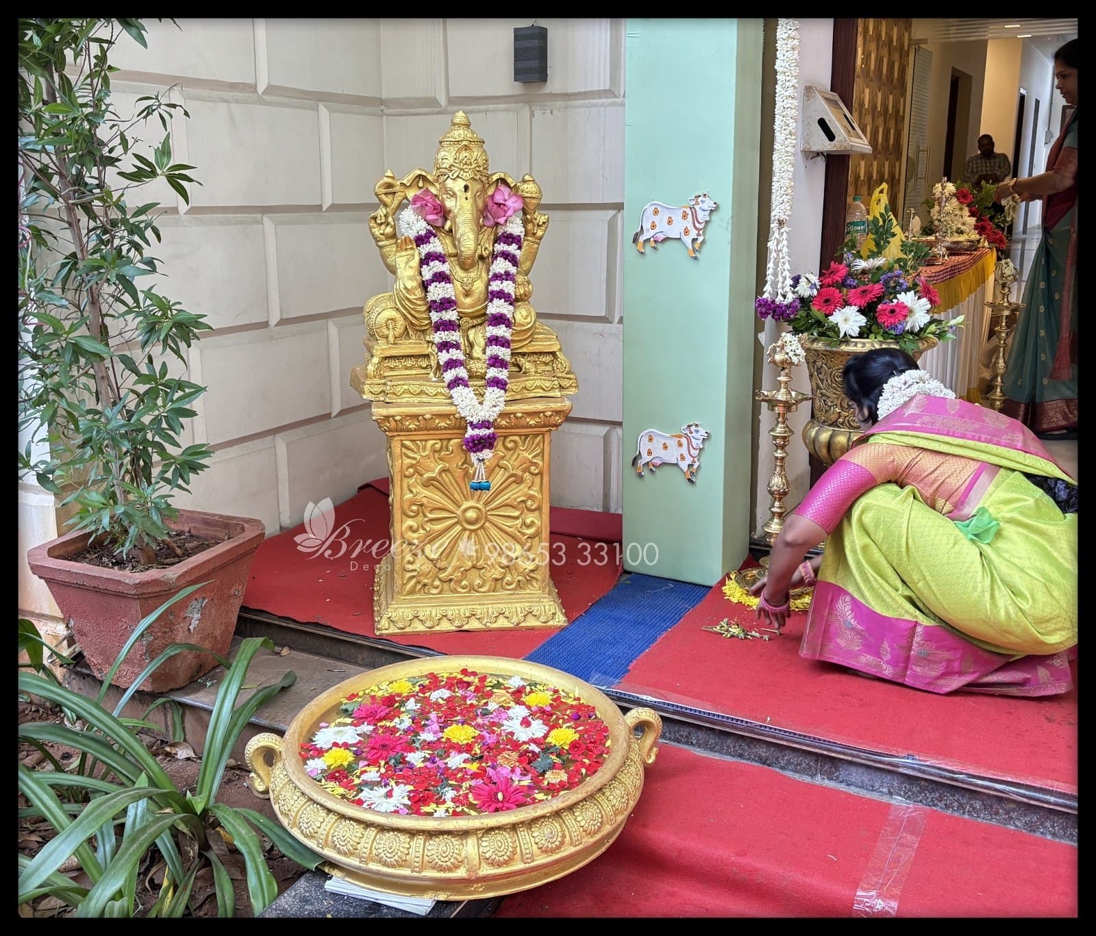 Nivathi's Seemantham: A Traditional Tamil Baby Shower Celebration in Coimbatore - Original Full Size Photo 10