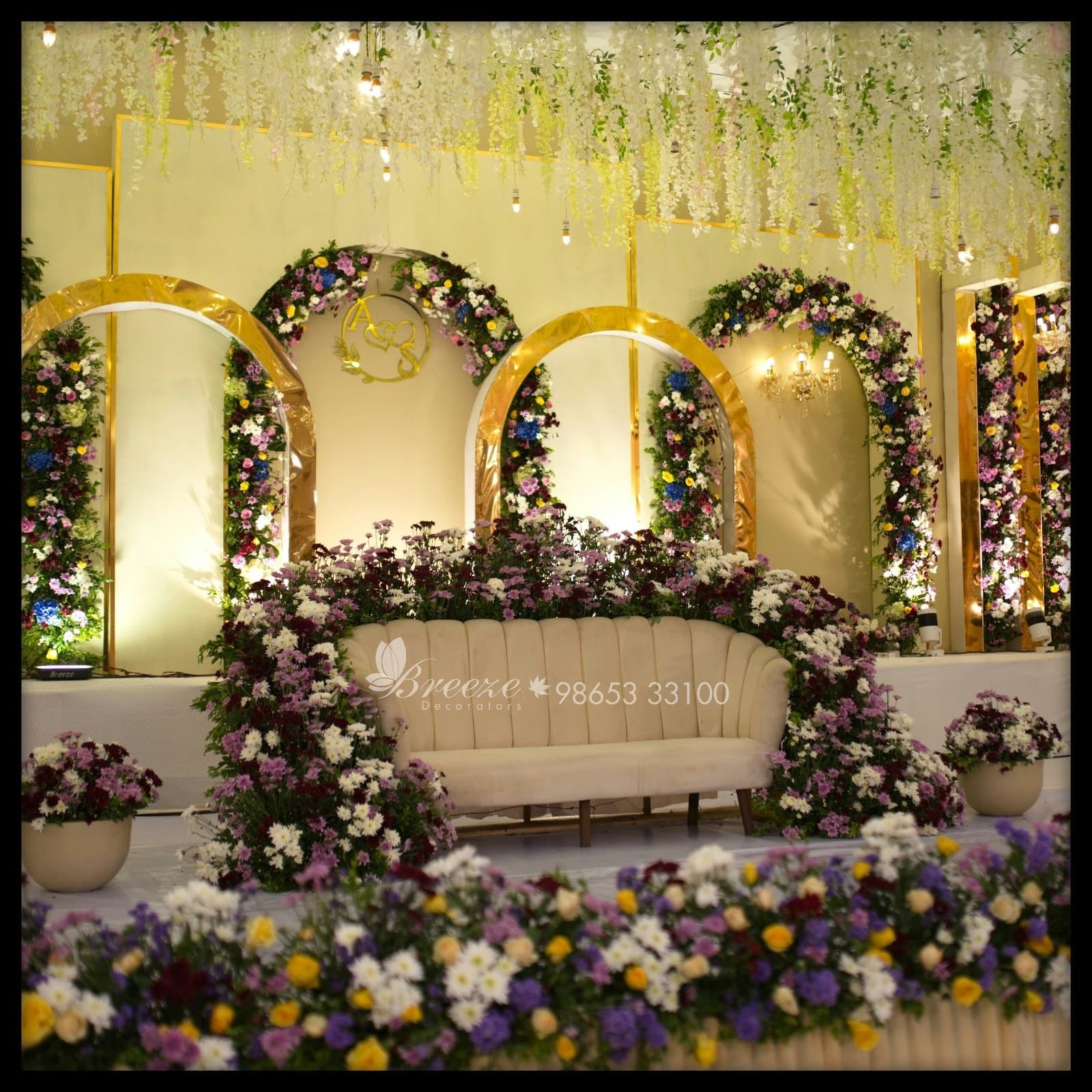 Wedding Decoration at Selvanayaki Amman Kovil Kalyana Mandapam - Original Full Size Photo 3