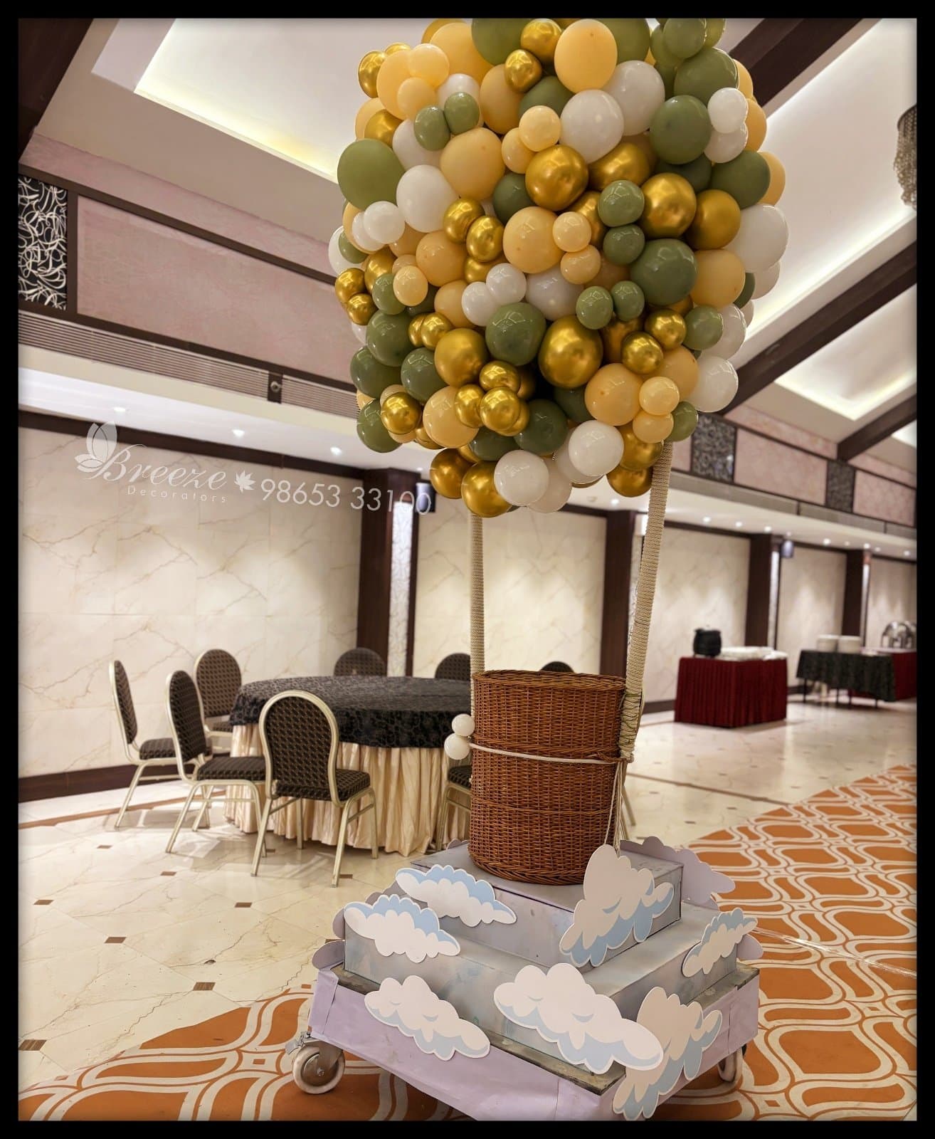 THIYASH MITHRAN's 1st Birthday Decoration by Breeze Decorators at Hash Six Hotels, Coimbatore – A Magical Celebration - Original Full Size Photo 3