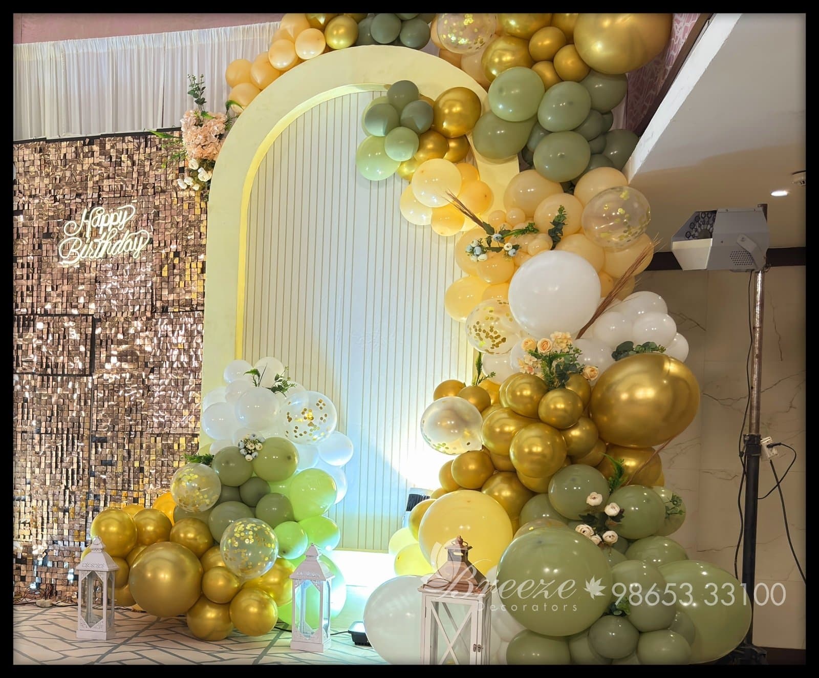THIYASH MITHRAN's 1st Birthday Decoration by Breeze Decorators at Hash Six Hotels, Coimbatore – A Magical Celebration - Original Full Size Photo 4
