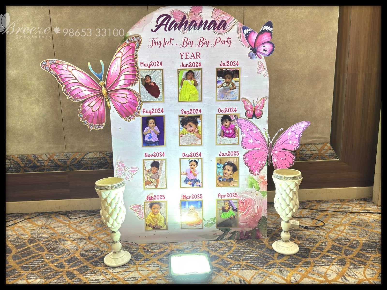 ✨ Celebrating Aahanaa's Magical First Birthday! ✨Residency tower coimbatore - Original Full Size Photo 8