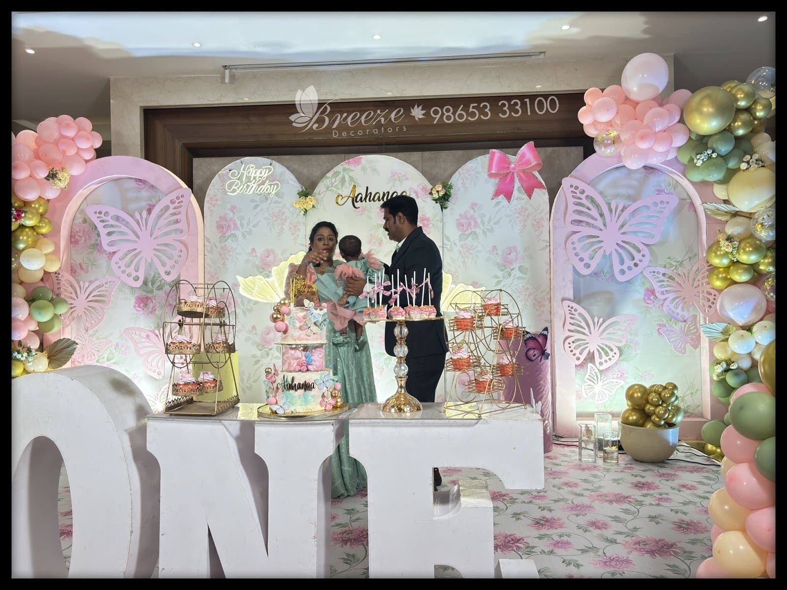 ✨ Celebrating Aahanaa's Magical First Birthday! ✨Residency tower coimbatore - Original Full Size Photo 1