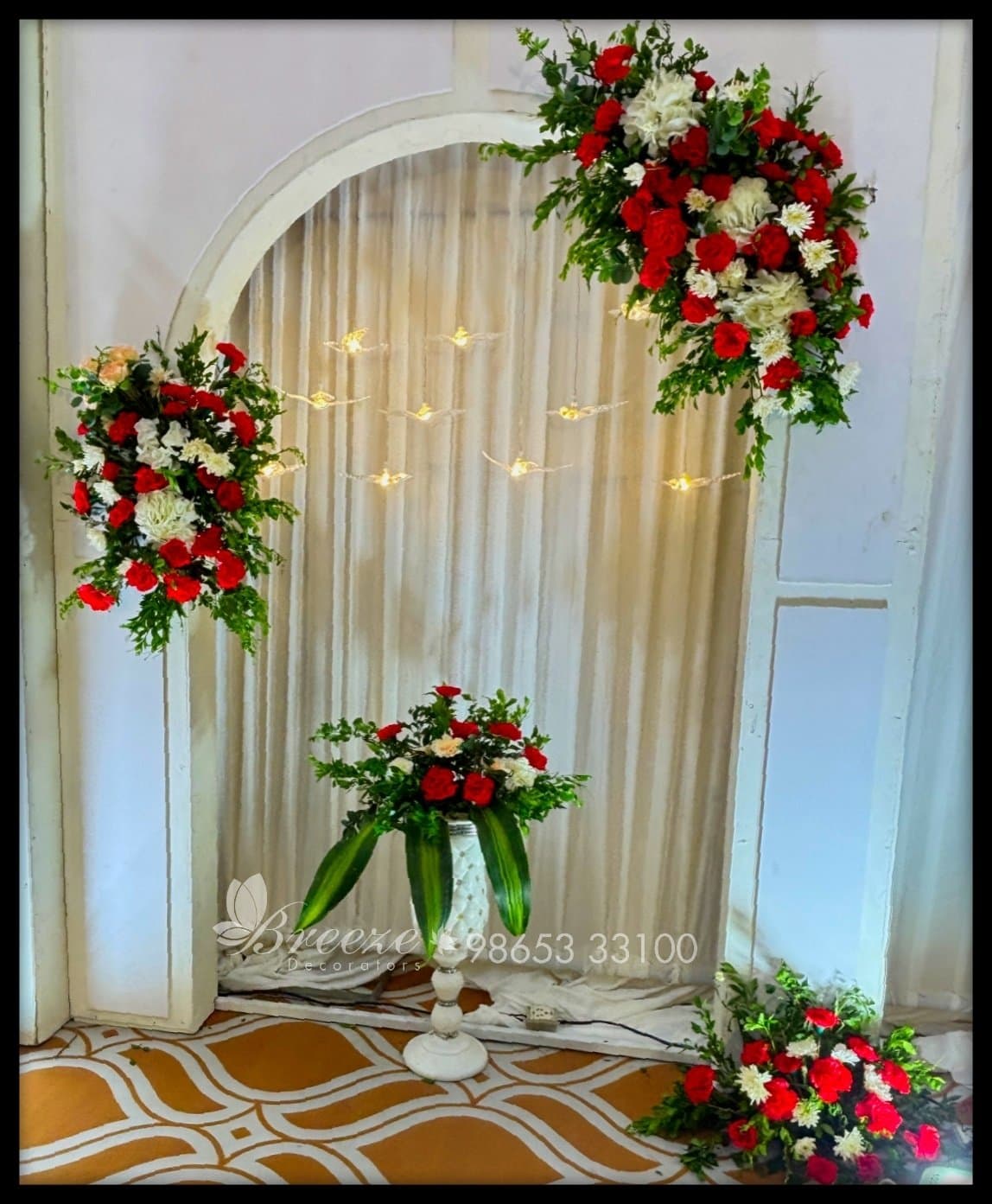 Gokul & Sneha Wedding Reception Decoration at GP Grand Galaxy by Breeze Decorators - Original Full Size Photo 2