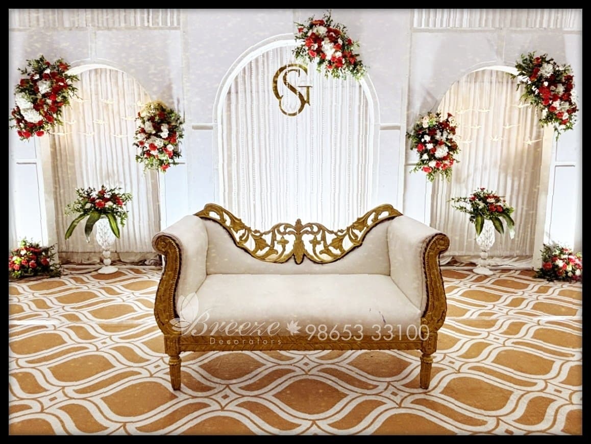 Gokul & Sneha Wedding Reception Decoration at GP Grand Galaxy by Breeze Decorators - Original Full Size Photo 3