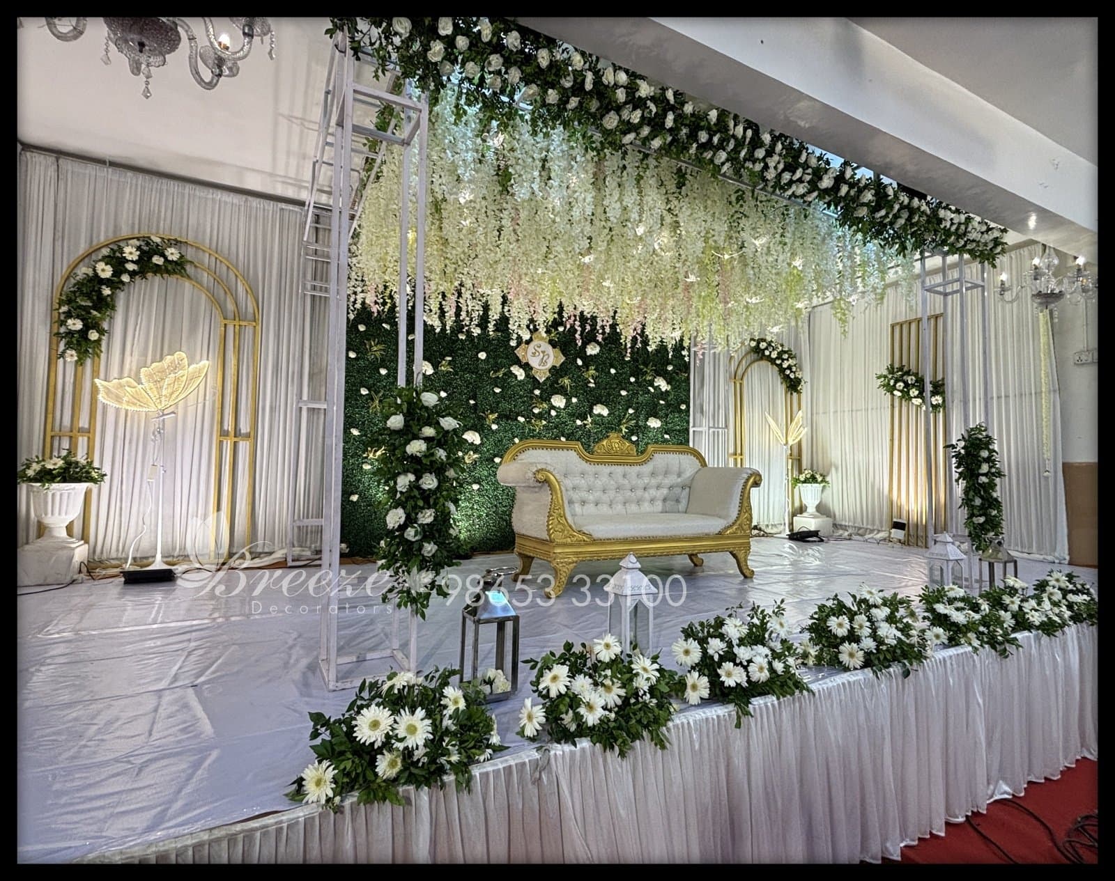 Wedding Decoration at Sree Ayyappa Seva Sangam Community Hall Coimbatore by Breeze Decorators - Original Full Size Photo 3