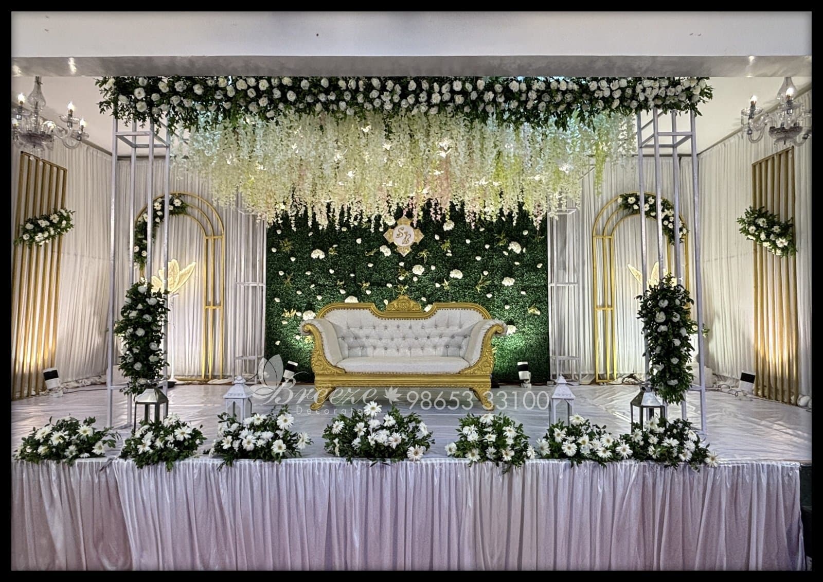 Wedding Decoration at Sree Ayyappa Seva Sangam Community Hall Coimbatore by Breeze Decorators - Original Full Size Photo 4