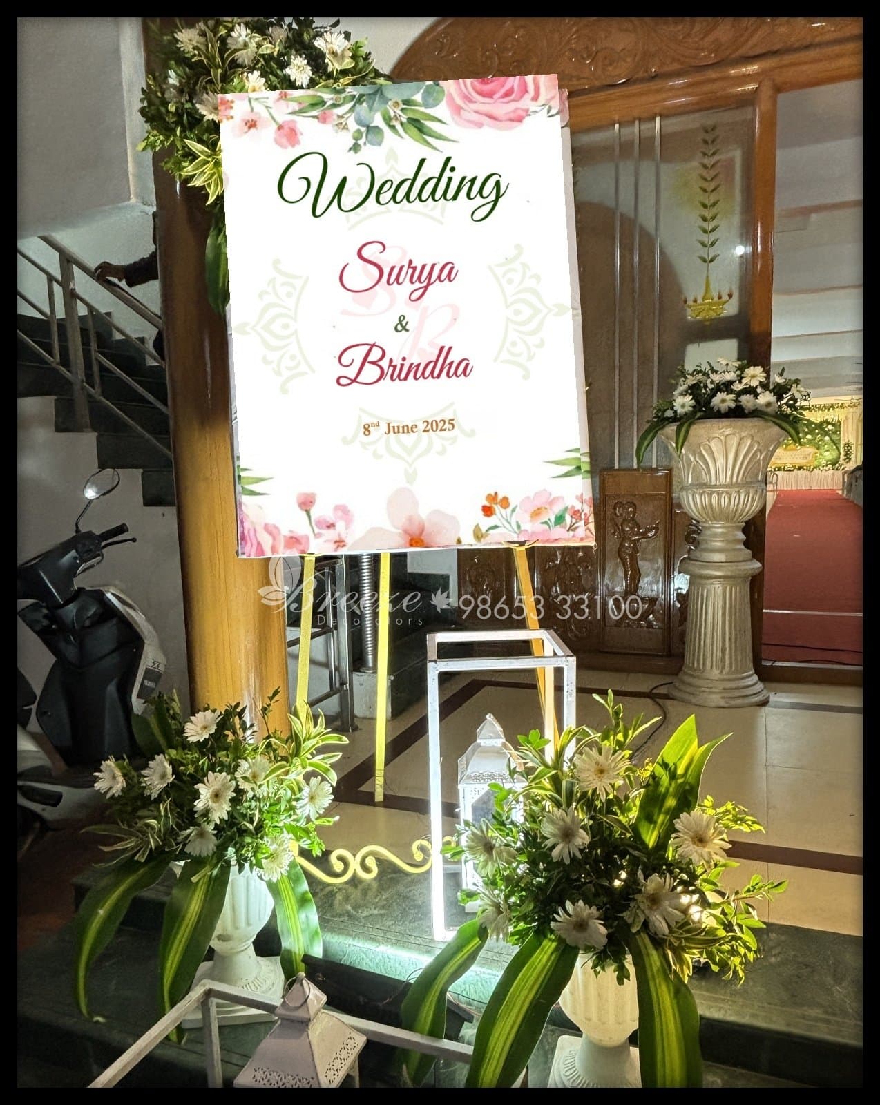 Wedding Decoration at Sree Ayyappa Seva Sangam Community Hall Coimbatore by Breeze Decorators - Original Full Size Photo 7