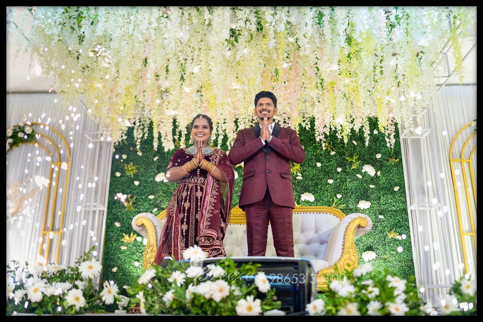 Wedding Decoration at Sree Ayyappa Seva Sangam Community Hall Coimbatore by Breeze Decorators