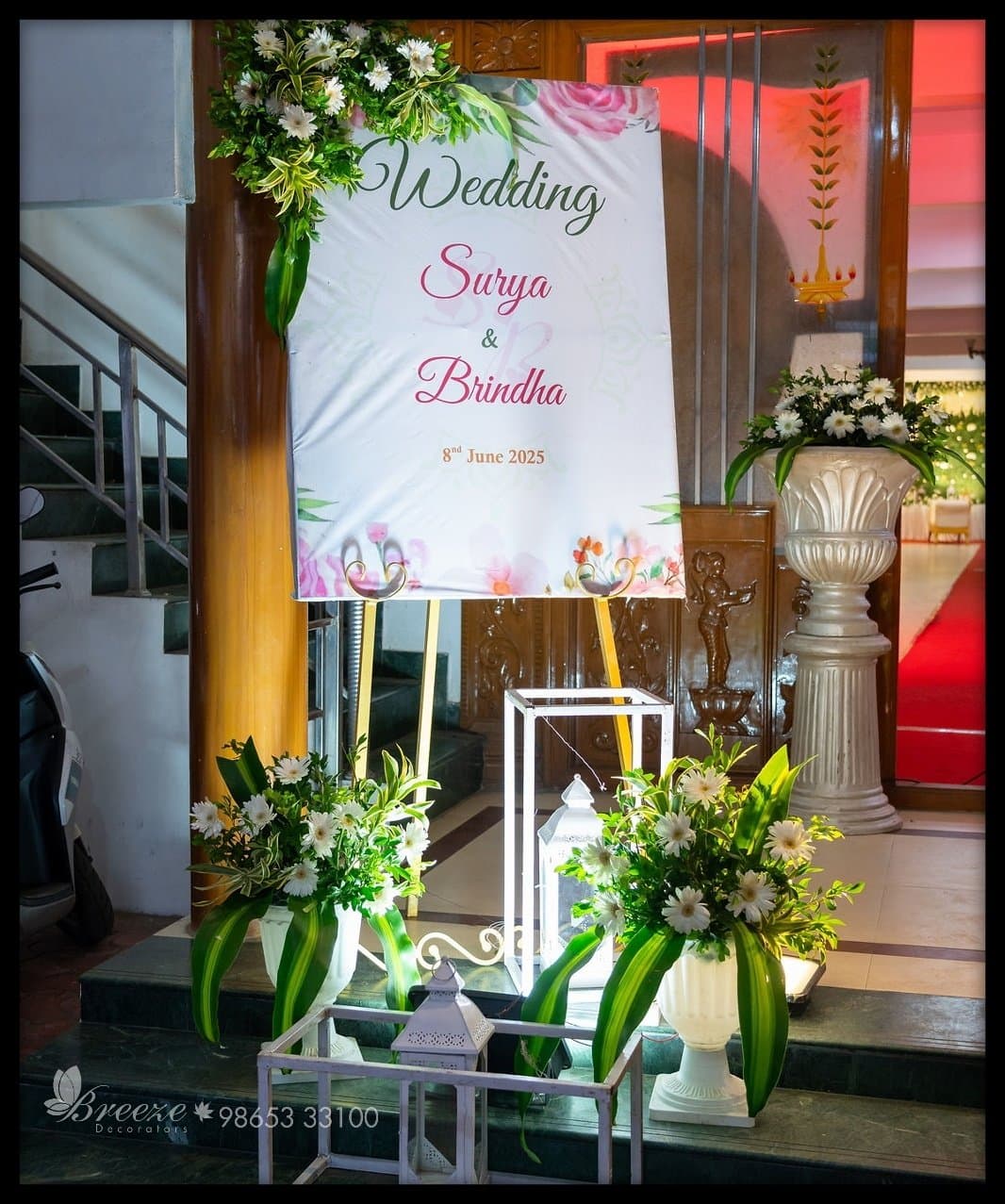 Wedding Decoration at Sree Ayyappa Seva Sangam Community Hall Coimbatore by Breeze Decorators - Original Full Size Photo 9