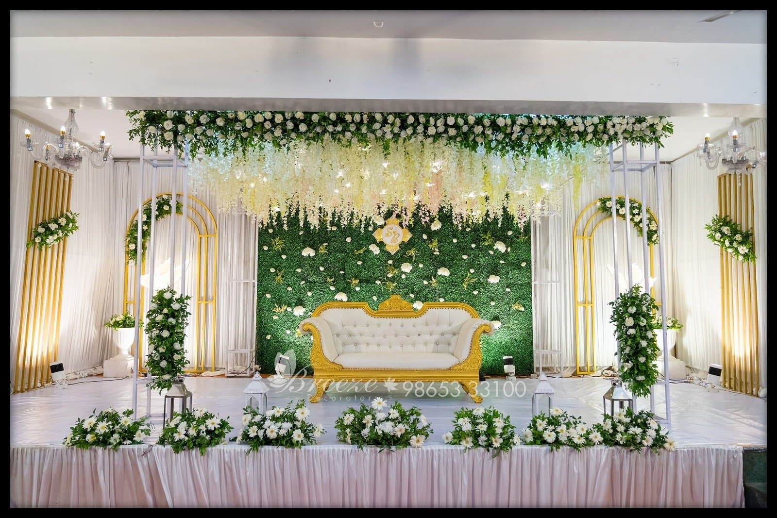Wedding Decoration at Sree Ayyappa Seva Sangam Community Hall Coimbatore by Breeze Decorators - Original Full Size Photo 12