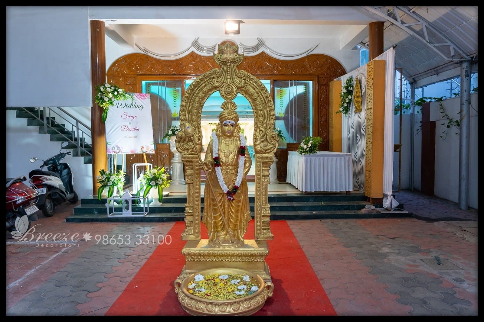 Wedding Decoration at Sree Ayyappa Seva Sangam Community Hall Coimbatore by Breeze Decorators - Original Full Size Photo 14
