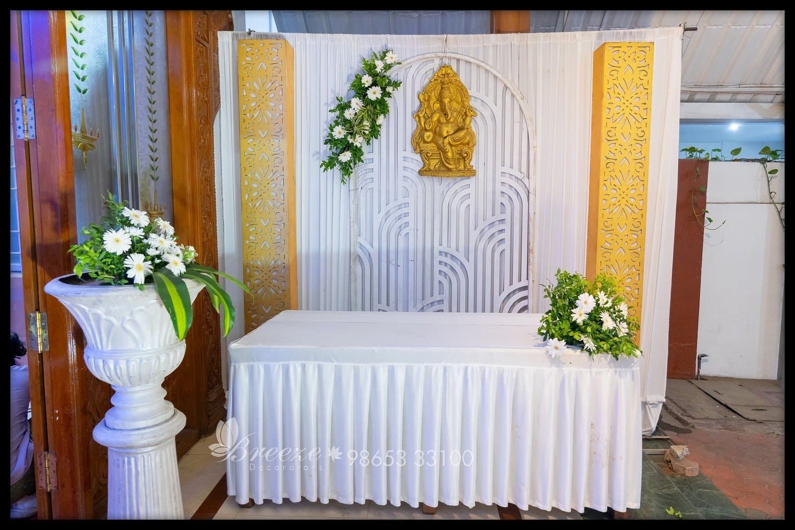 Wedding Decoration at Sree Ayyappa Seva Sangam Community Hall Coimbatore by Breeze Decorators - Original Full Size Photo 10