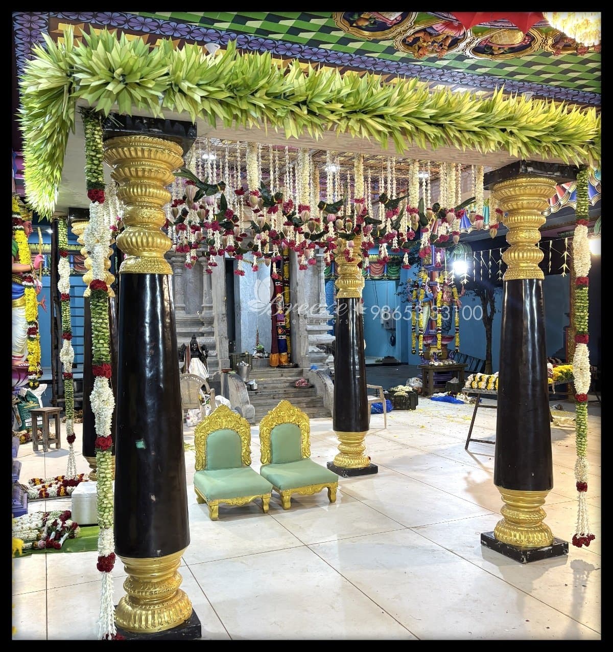 Temple Wedding Decoration Mettupalayam Annur by Breeze Decorators - Original Full Size Photo 2