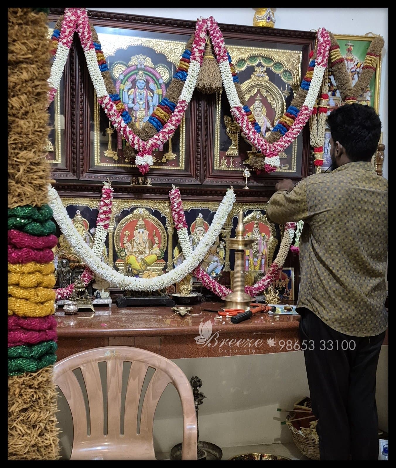 Wedding Pantha Kaal Naduthal Ceremony Décor by Breeze Decorators Coimbatore - Original Full Size Photo 4
