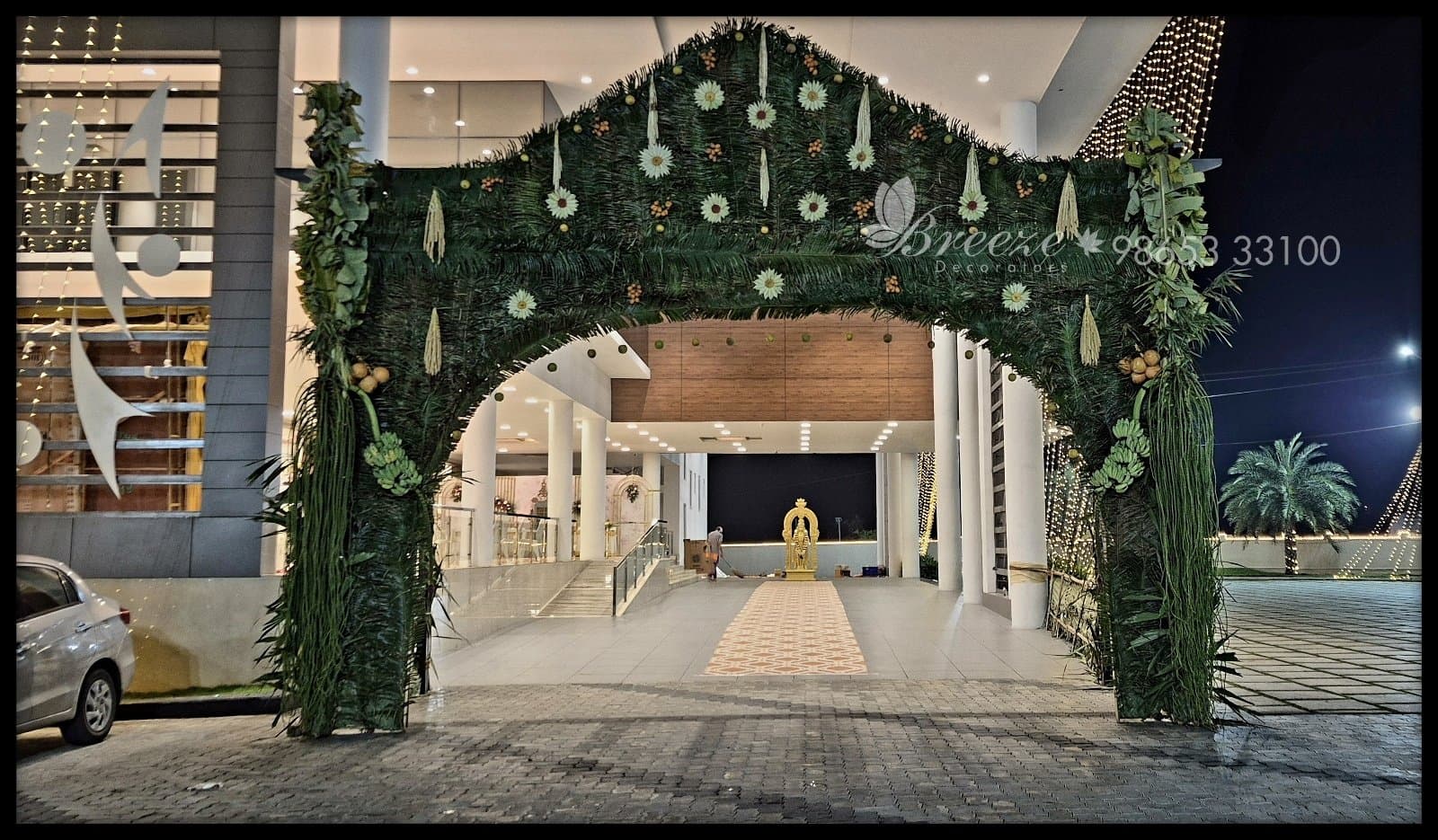 Dr. Divakar & Dr. Madhiyazhini Grand Wedding Stage Decor - Original Full Size Photo 2