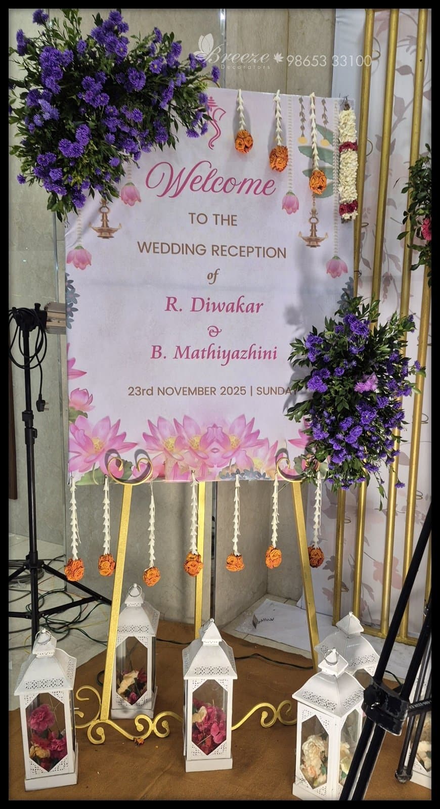 Dr. Divakar & Dr. Madhiyazhini Grand Wedding Stage Decor - Original Full Size Photo 3