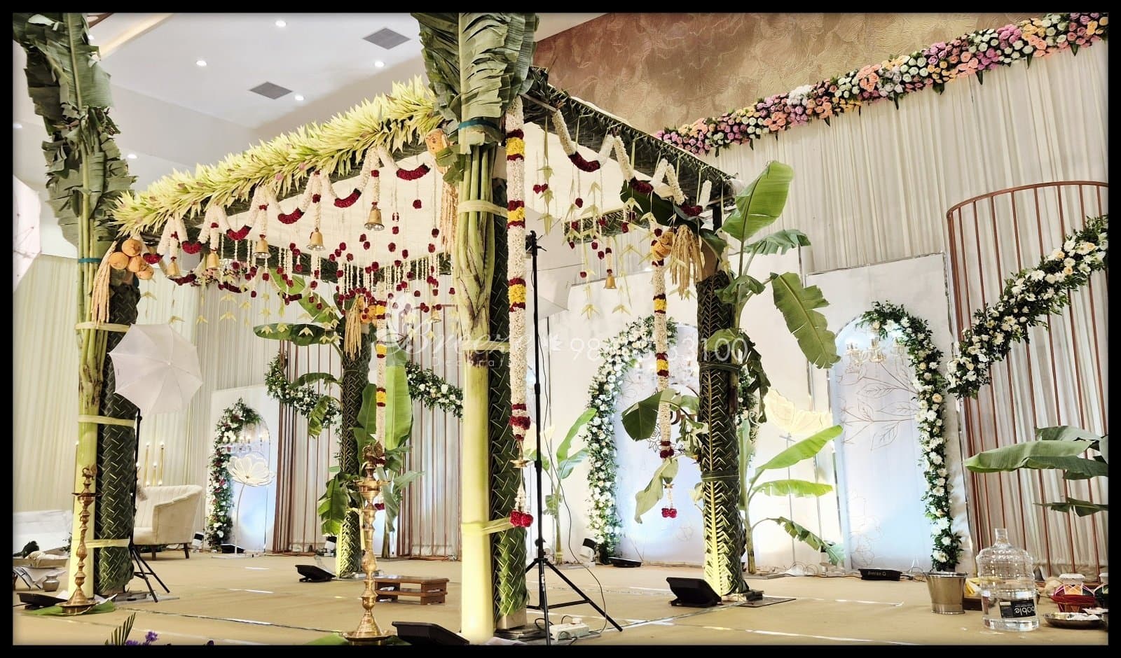 Dr. Divakar & Dr. Madhiyazhini Grand Wedding Stage Decor - Original Full Size Photo 5